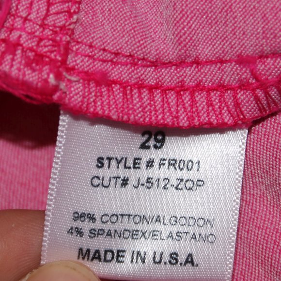 Birdcage Hot Pink Jeans Waist 31x30 Inseam - Picture 7 of 11
